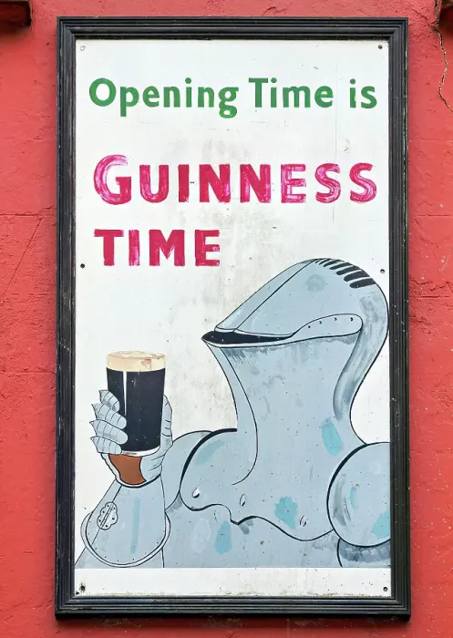 Framed Print : Opening Time is Guinness Time Advert, Wexford, County Wexford, Ireland Framed Print : Opening Time is Guinness Time Advert, Wexford, County Wexford, Ireland
