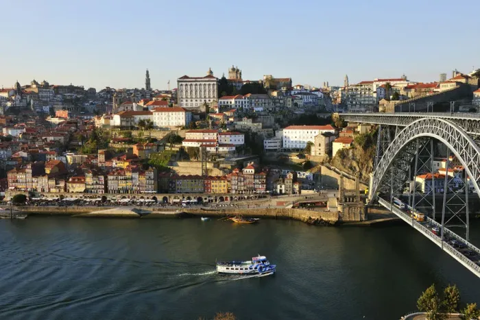 Framed Print : Oporto. Ribeira, a Unesco World Heritage Site at dusk. Portugal Framed Print : Oporto. Ribeira, a Unesco World Heritage Site at dusk. Portugal