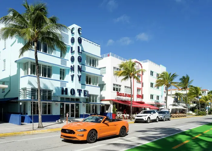 Framed Print : Orange Ford Mustang Convertible, Art Deco District Ocean Drive, South Beach, Miami Beach, Miami, Florida, USA Framed Print : Orange Ford Mustang Convertible, Art Deco District Ocean Drive, South Beach, Miami Beach, Miami, Florida, USA