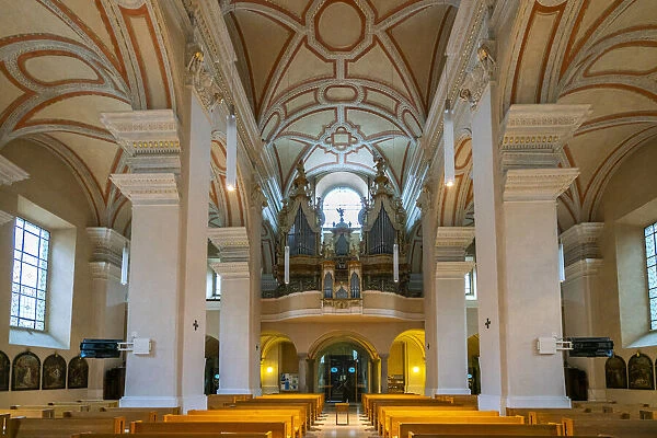 Organ of Cathedral of St. Nicholas, Ceske Budejovice, South Bohemian Region, Czech Republic