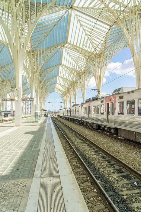 Framed Print : Oriente train station, Lisbon, Portugal, Europe Framed Print : Oriente train station, Lisbon, Portugal, Europe