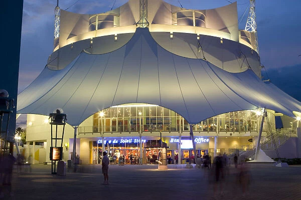Orlando, Florida, USA. The Cirque du Soleil theatre in Orlando Florida