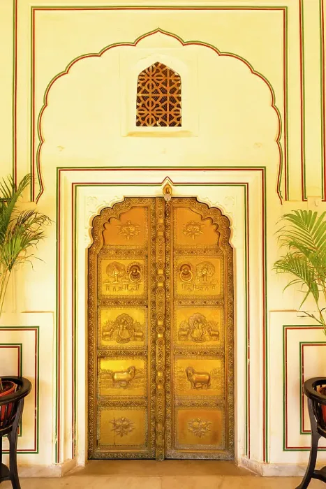 Framed Print : Ornamental Door, City Palace, Jaipur, Rajasthan, India Framed Print : Ornamental Door, City Palace, Jaipur, Rajasthan, India