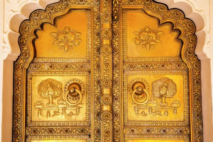 Framed Print : Ornamental Door, City Palace, Jaipur, Rajasthan, India Framed Print : Ornamental Door, City Palace, Jaipur, Rajasthan, India