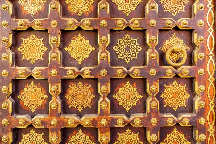 Framed Print : Ornamental Gate, City Palace, Jaipur, India