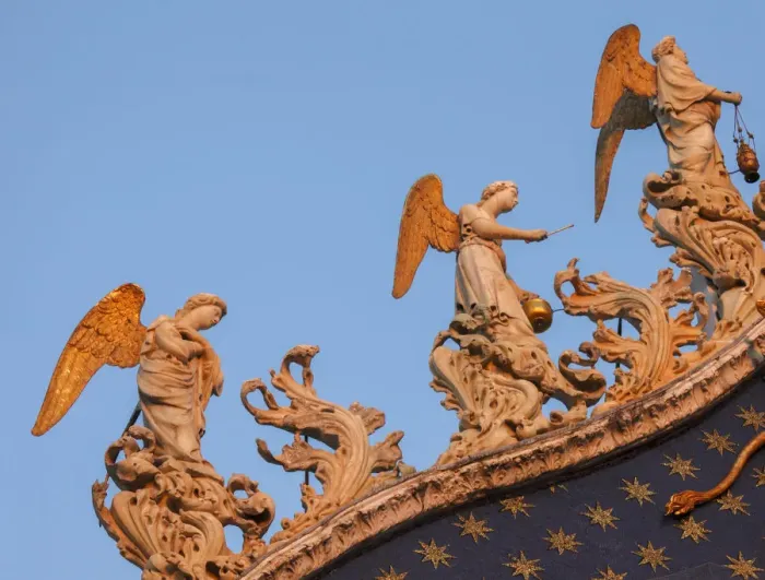 Framed Print : Ornate details on Basilica San Marco, St Marks Square, Venice, Veneto, Italy