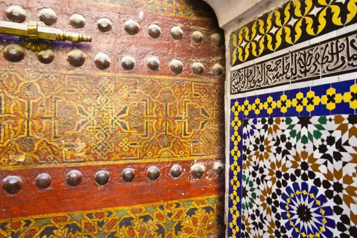 Framed Print : Ornate Door & Tile Work, Sidi Ahmed Tijani Mosque, The Medina, Fes, Morocco Framed Print : Ornate Door & Tile Work, Sidi Ahmed Tijani Mosque, The Medina, Fes, Morocco