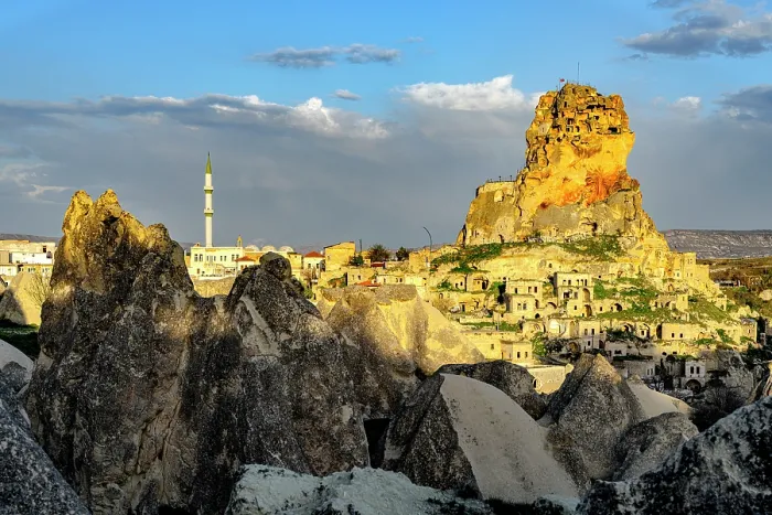 Framed Print : Ortahisar village at sunset, Cappadocia, Nevsehir Province, Central Anatolia, Turkey Framed Print : Ortahisar village at sunset, Cappadocia, Nevsehir Province, Central Anatolia, Turkey