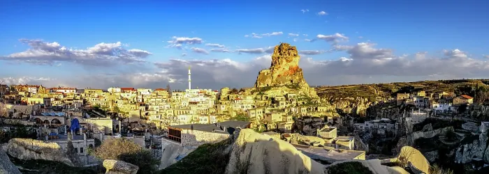 Framed Print : Ortahisar village at sunset, Cappadocia, Nevsehir Province, Central Anatolia, Turkey Framed Print : Ortahisar village at sunset, Cappadocia, Nevsehir Province, Central Anatolia, Turkey