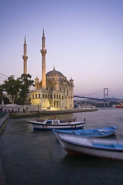Ortakoy Camii (Mosque) and the Bosphorus Bridge