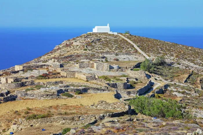 Framed Print : Orthodox chapel perched on the top of a hill, Folegandros Island, Cyclades Islands, Greece Framed Print : Orthodox chapel perched on the top of a hill, Folegandros Island, Cyclades Islands, Greece