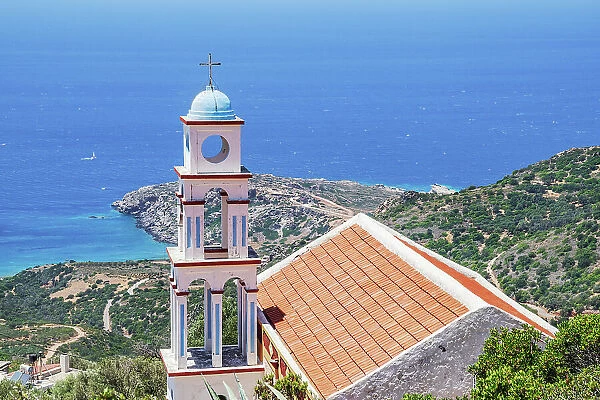 Orthodox church, Platanos, Chania, Crete, Greek Islands, Greece