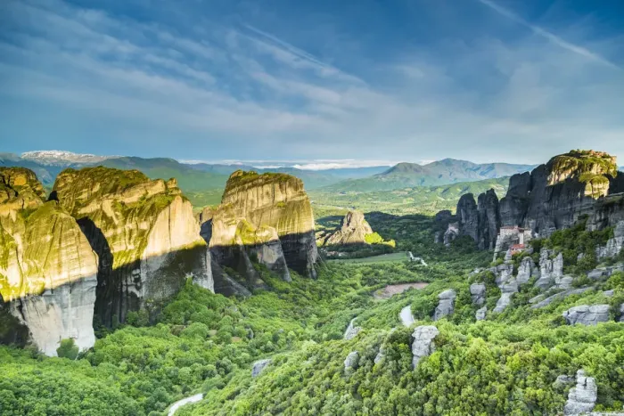 Framed Print : Orthodox Monastery and rock boulders in Meteora near Kalambaka, Thessaly, Greece Framed Print : Orthodox Monastery and rock boulders in Meteora near Kalambaka, Thessaly, Greece