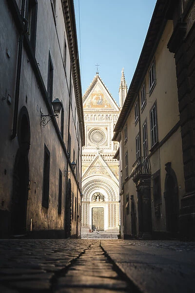 Orvieto Cathedral from the old town, Terni province, Umbria, Italy