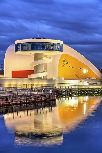 Oscar Niemeyer International Cultural Centre (Centro Niemeyer), Aviles, Asturias, Spain