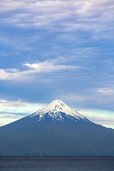 Osorno Volcano and Llanquihue Lake, Frutillar, Llanquihue Province, Los Lagos Region, Chile