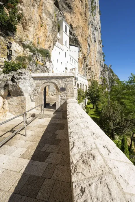 Framed Print : Ostrog Monastery, Niksic, Montenegro Framed Print : Ostrog Monastery, Niksic, Montenegro