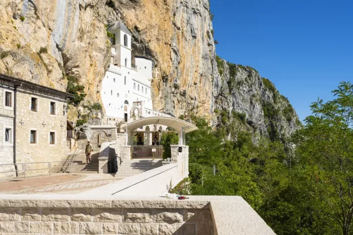 Framed Print : Ostrog Monastery, Niksic, Montenegro Framed Print : Ostrog Monastery, Niksic, Montenegro