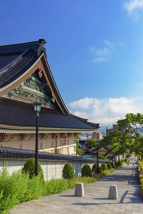 Framed Print : Ōtani Hongan-ji Hakodate Betsu-in temple, Motomachi, Hakodate, Hokkaido, Japan