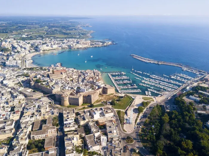Framed Print : Otranto aerial view, Otranto district, Puglia, Italy Framed Print : Otranto aerial view, Otranto district, Puglia, Italy