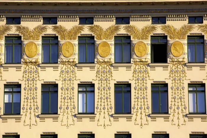 Framed Print : Otto Wagners Art Nouveau Apartments, Vienna, Austria, Central Europe Framed Print : Otto Wagners Art Nouveau Apartments, Vienna, Austria, Central Europe
