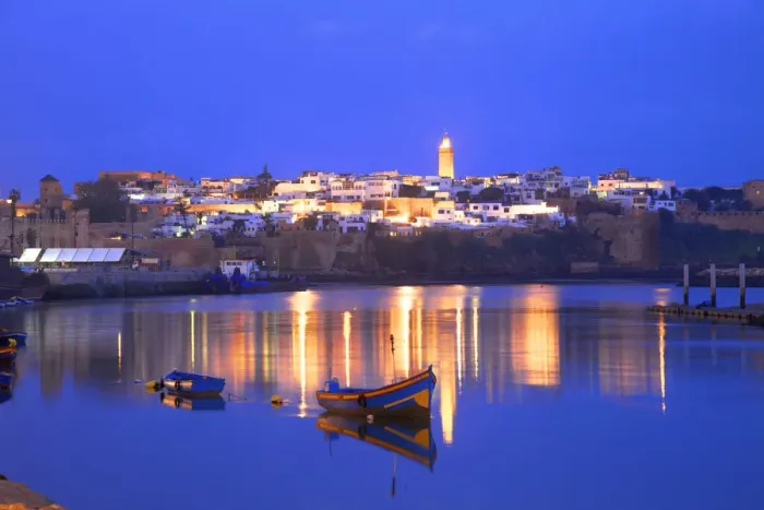 Framed Print : Oudaia Kasbah and Coastline at Dusk, Rabat, Morocco, North Africa Framed Print : Oudaia Kasbah and Coastline at Dusk, Rabat, Morocco, North Africa