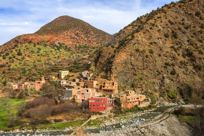 Framed Print : Ourika valley, Province Al Haouz, High Atlas, Morocco