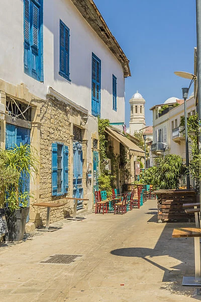 Outdoor cafes in Limassol, Cyprus