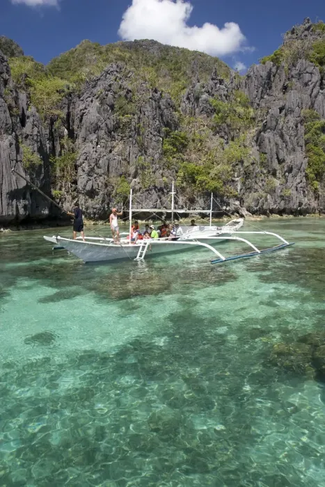 Framed Print : Outrigger boat in lagoon, El Nido, Palawan Island, The Philippines Framed Print : Outrigger boat in lagoon, El Nido, Palawan Island, The Philippines