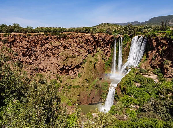 Ouzoud Falls, waterfall located near the Middle Atlas village of Tanaghmeilt