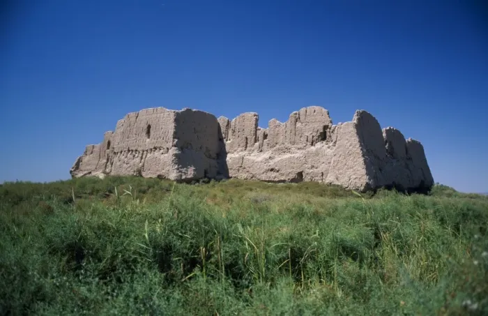 Framed Print : Overall view of Kyzyl Kala built around 3rd Century AD Framed Print : Overall view of Kyzyl Kala built around 3rd Century AD