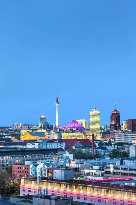 Framed Print : Overview towards Potsdamer Platz and TV tower, Berlin, Germay Framed Print : Overview towards Potsdamer Platz and TV tower, Berlin, Germay