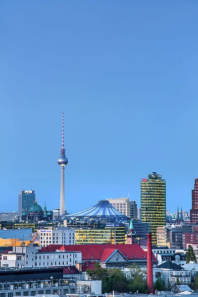 Overview towards Potsdamer Platz and TV tower, Berlin, Germay