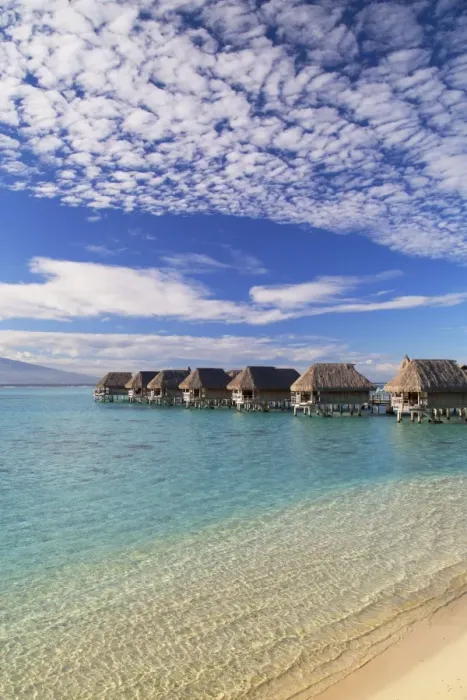 Framed Print : Overwater bungalows of Sofitel Hotel, Moorea, Society Islands, French Polynesia (PR) Framed Print : Overwater bungalows of Sofitel Hotel, Moorea, Society Islands, French Polynesia (PR)