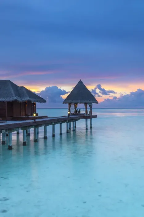Framed Print : Overwater Spa, Anantara Dhigu resort, South Male Atoll, Maldives