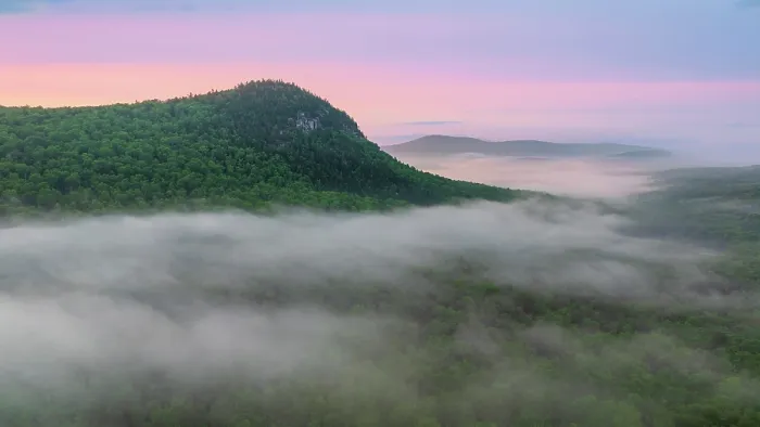 Framed Print : Owl's Head Mountain at sunrise with fog, Groton State Forest, Vermont, USA Framed Print : Owl's Head Mountain at sunrise with fog, Groton State Forest, Vermont, USA