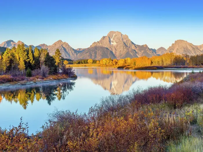 Framed Print : Oxbow Bend with Mount Moran in the Background, Grand Teton National Park, Wyoming, USA Framed Print : Oxbow Bend with Mount Moran in the Background, Grand Teton National Park, Wyoming, USA