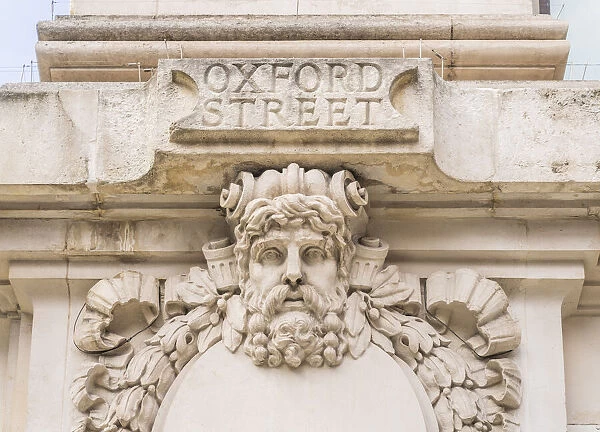 Oxford Street signage, London, England, Uk