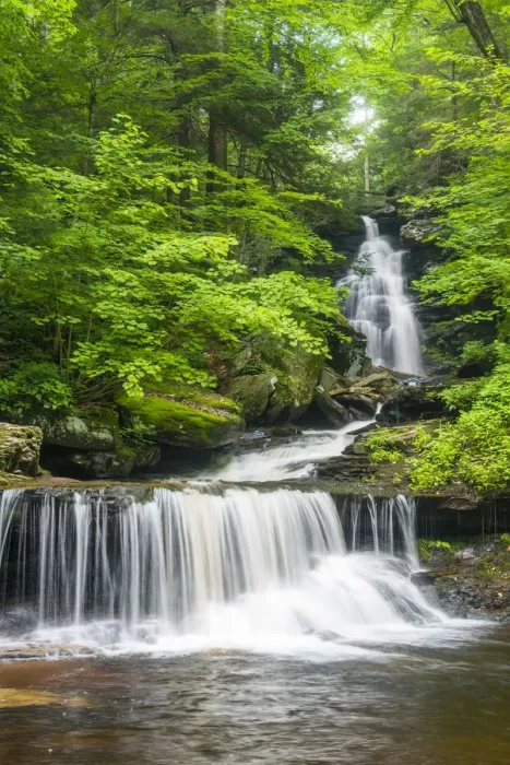 Framed Print : Ozone Falls, Ricketts Glen State Park, Sullivan County, Pennsylvania, USA