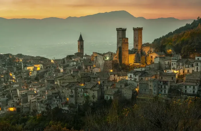 Framed Print : Pacentro with its castle and towers. Pacentro, province of l Aquila, Abruzzo, Italy Framed Print : Pacentro with its castle and towers. Pacentro, province of l Aquila, Abruzzo, Italy