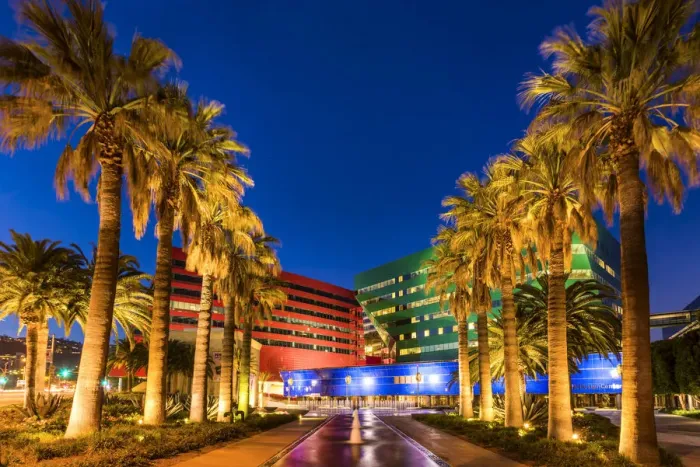 Framed Print : Pacific Design Center at Night, Los Angeles, California, USA Framed Print : Pacific Design Center at Night, Los Angeles, California, USA