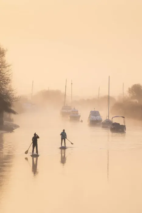 Framed Print : Paddleboarders on the River Frome at Wareham, Isle of Purbeck, Dorset, England, UK Framed Print : Paddleboarders on the River Frome at Wareham, Isle of Purbeck, Dorset, England, UK
