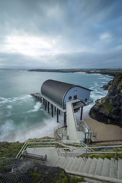 Padstow Lifeboat Station, Mother Iveys Bay, Cornwall, England, UK