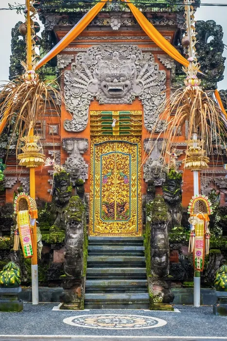 Framed Print : Paduraksa (kori) gateway at a typical Balinese Hindu temple, Mengwi, Bali, Indonesia Framed Print : Paduraksa (kori) gateway at a typical Balinese Hindu temple, Mengwi, Bali, Indonesia