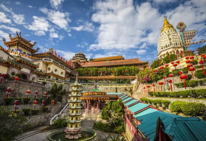 Framed Print : Pagoda at Kek Lok Si Temple, George Town, Penang Island, Malaysia