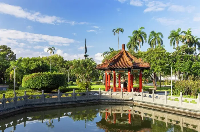 Framed Print : Pagoda and pond in 228 Peace Memorial Park, Taipei, Taiwan Framed Print : Pagoda and pond in 228 Peace Memorial Park, Taipei, Taiwan