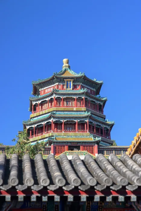 Framed Print : Pagoda at Summer Palace (UNESCO World Heritage Site), Beijing, China Framed Print : Pagoda at Summer Palace (UNESCO World Heritage Site), Beijing, China