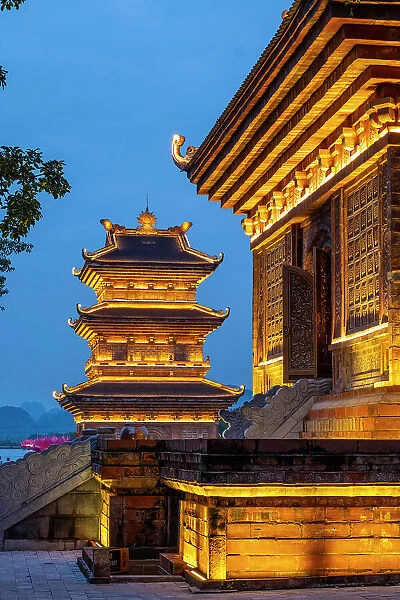 Pagodas at Pho Co Hoa Lu (ancient capital of Vietnam in 10-11th centuries), Ninh Binh, Vietnam
