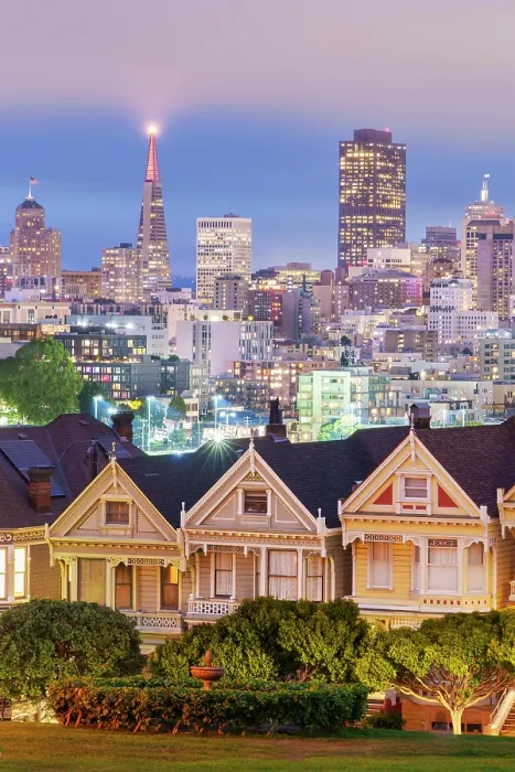 Framed Print : Painted Ladies, Colorful historic Victorian Homes and Skyline of San Francisco Alamo Square, San Francisco, California, USA Framed Print : Painted Ladies, Colorful historic Victorian Homes and Skyline of San Francisco Alamo Square, San Francisco, California, USA