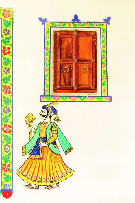 Framed Print : Painted Mural Inside The City Palace, Udaipur, Rajasthan, India, South Asia Framed Print : Painted Mural Inside The City Palace, Udaipur, Rajasthan, India, South Asia